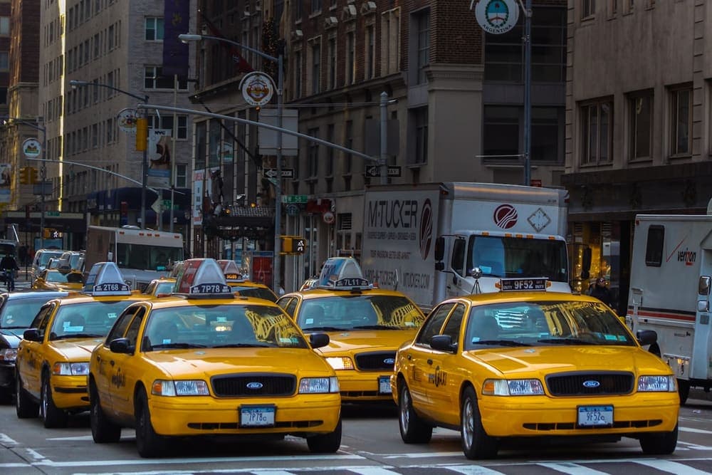 En taxi